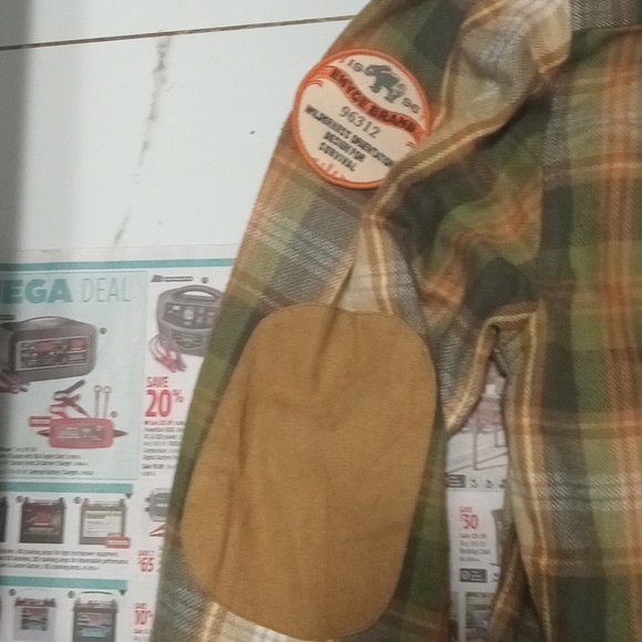 Mens Enyce " Dept Of Game" Plaid long Sleeve Shirt w elbow pads Xl - Picture 8 of 9